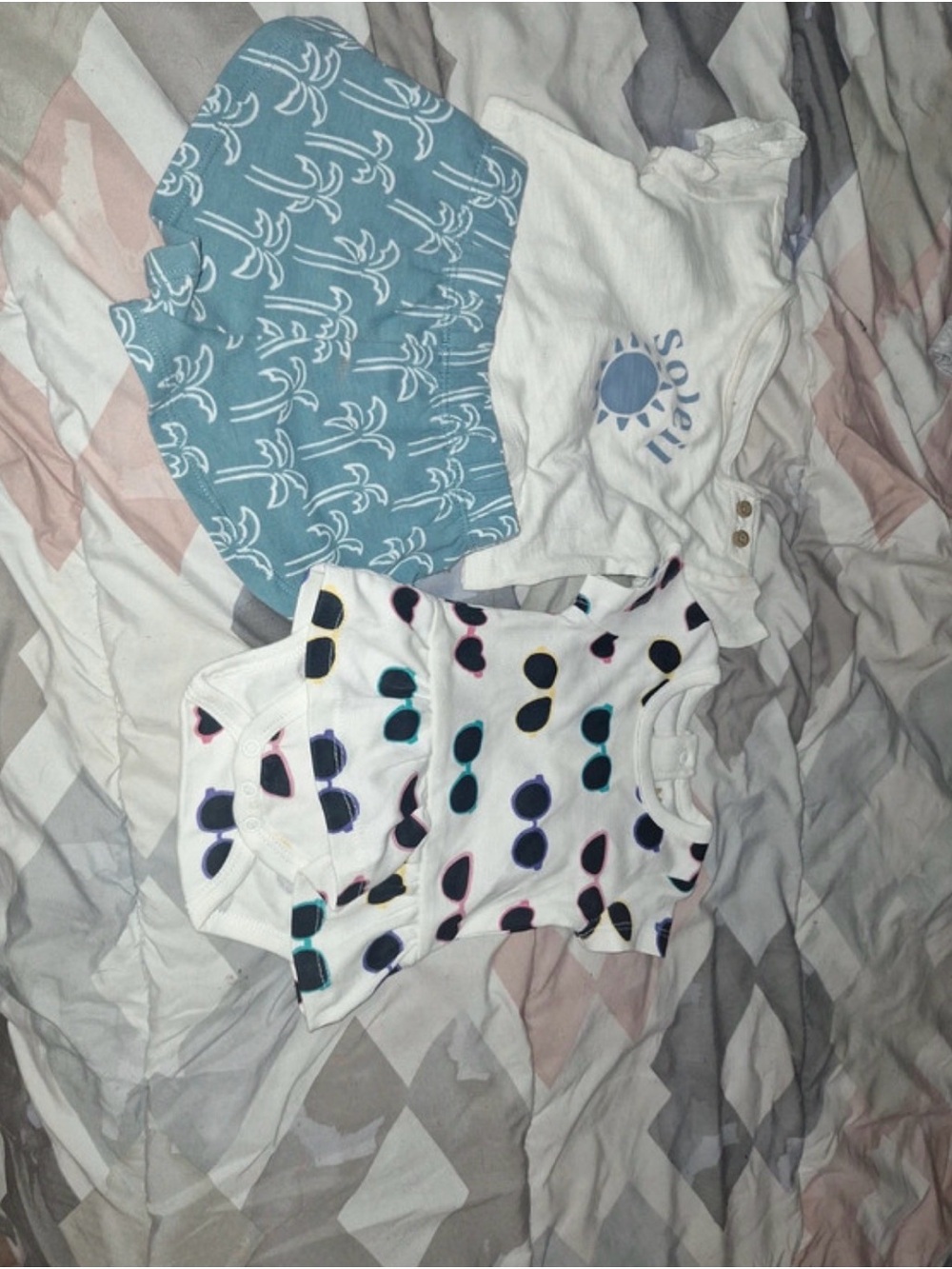 Kids White Sunglasses Print Tank Top - Playful Summer Tee